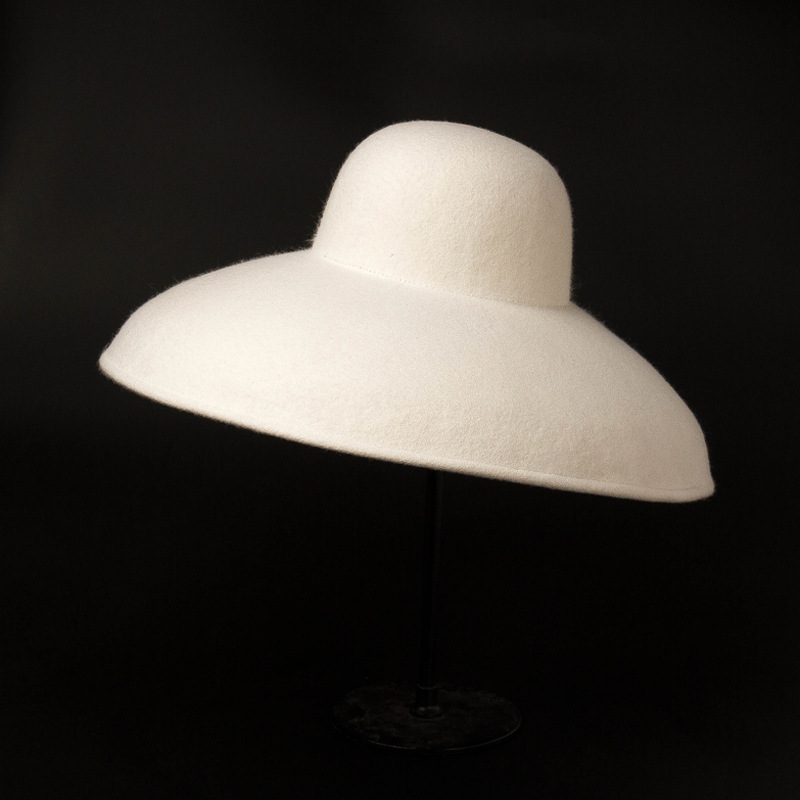 Classical Big Wide Brim Wool F - Hat Floppy Wide 评论和价格