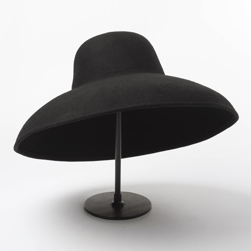 Classical Big Wide Brim Wool F - Hat Floppy Wide 评论和价格