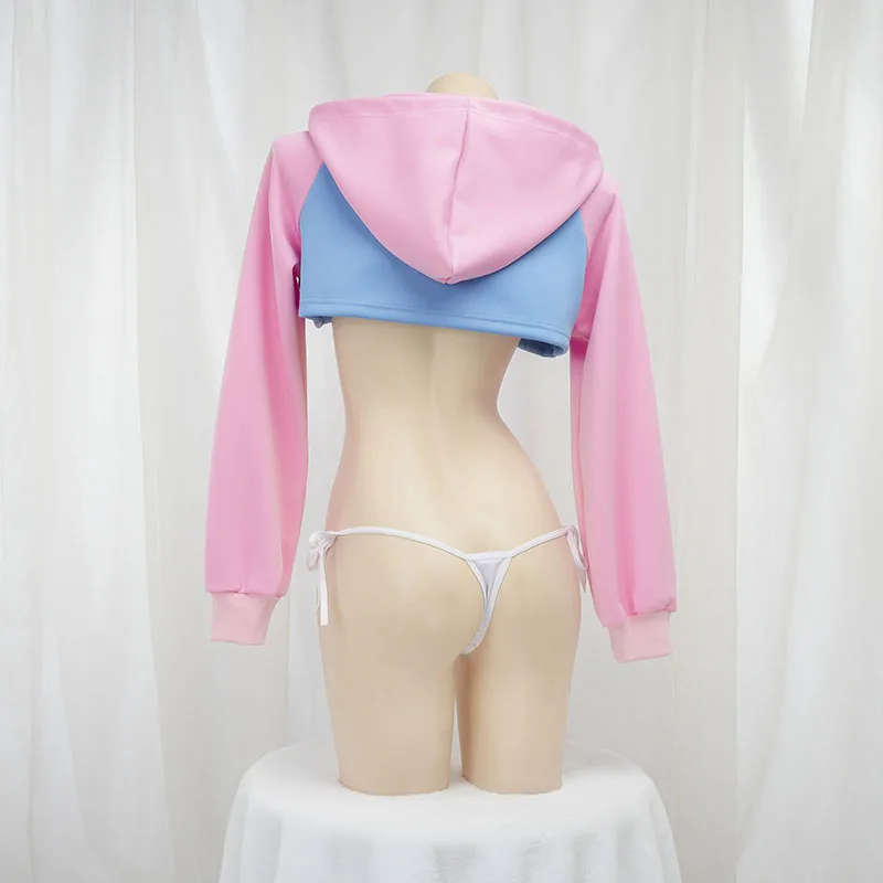 Cute Long Sleeve Crop Top Hood - Crop Top Crochet 评论和价格