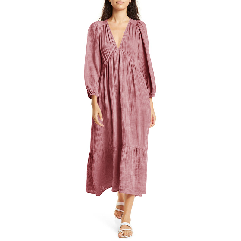 Muslin 100% Cotton Long Sleeve - Linen Dress Wrap 评论和价格