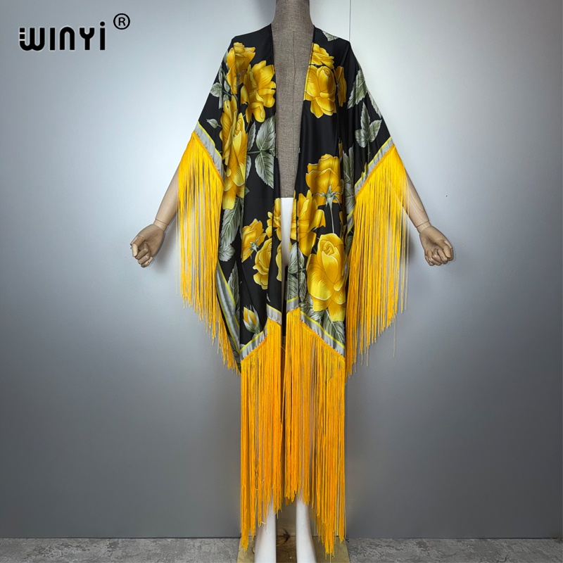 WINYI Africa kimono cover-ups  - Cover Up Kaftan 评论和价格