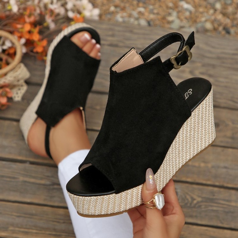Women Sandals Summer Wedge Pla - Wedge Espadrille Women 评论和价格