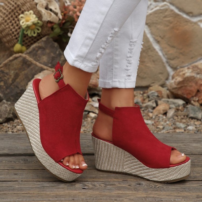 Women Sandals Summer Wedge Pla - Wedge Espadrille Women 评论和价格
