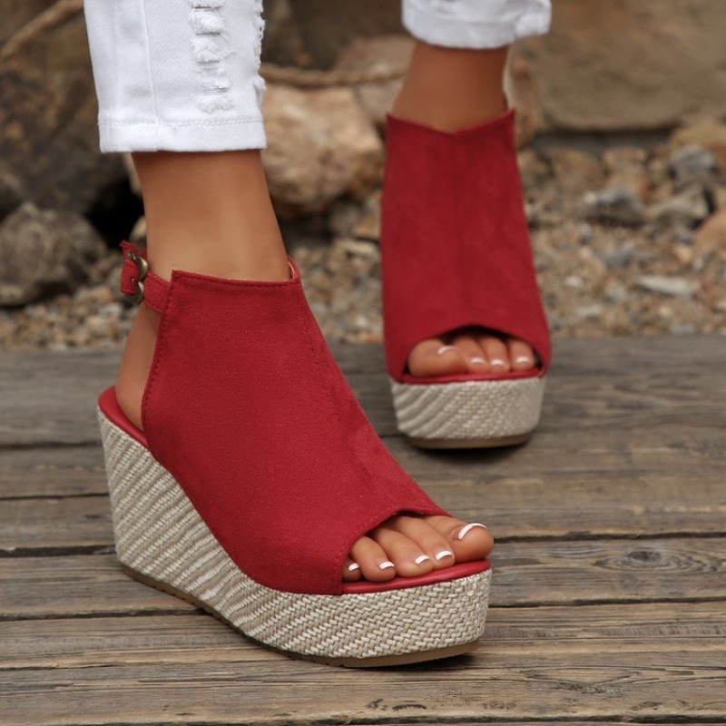 Women Sandals Summer Wedge Pla - Wedge Espadrille Women 评论和价格