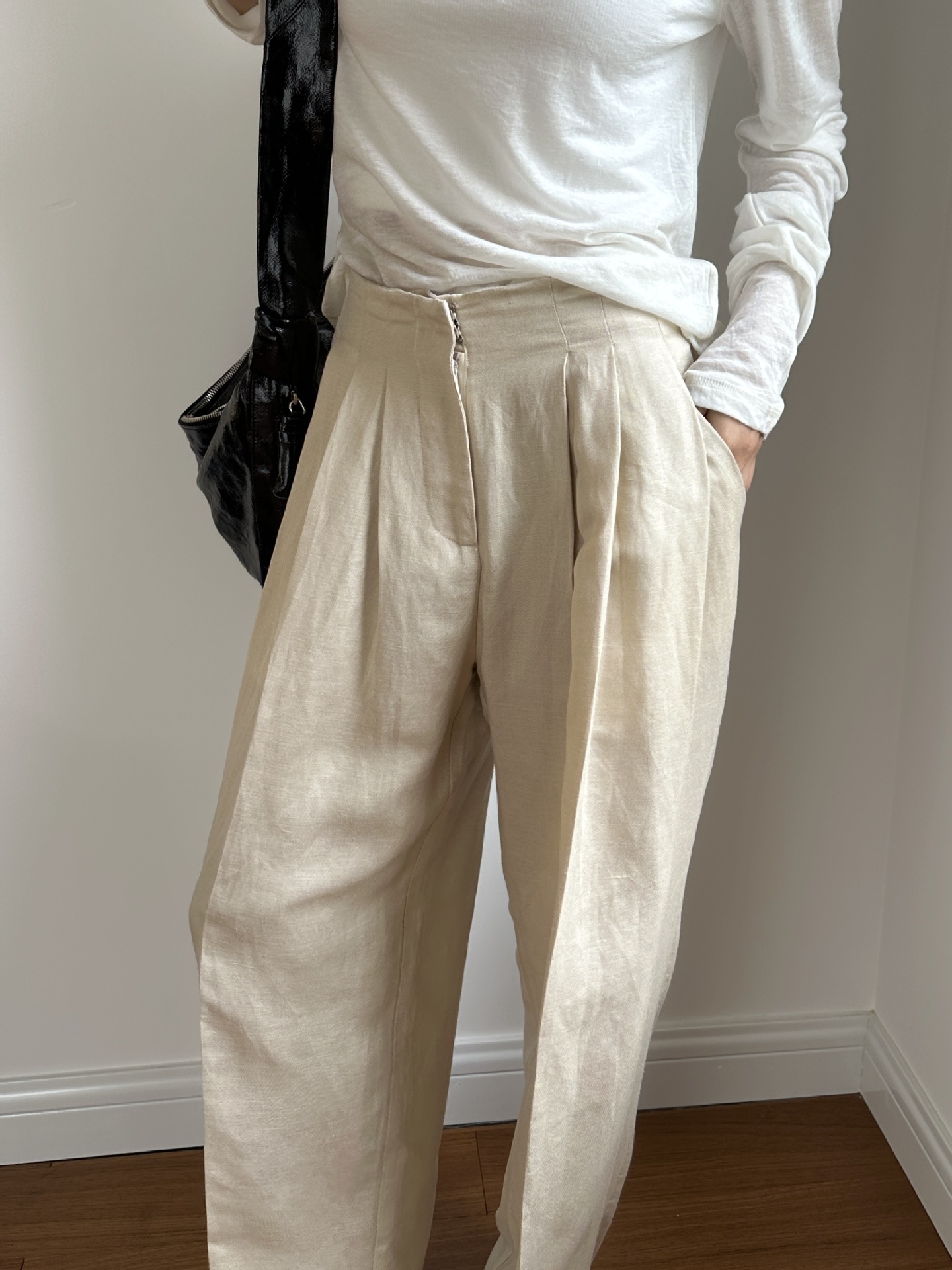 Casual Linen Wide Leg Pants Pl - Linen Pant Wide 评论和价格