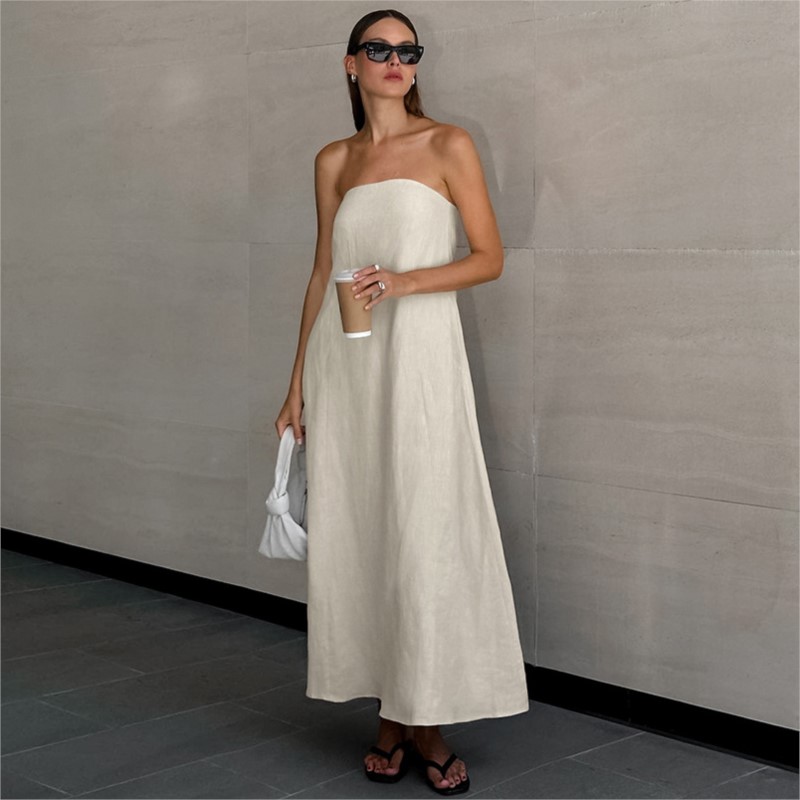 Fashion Elegant Simple Design  - Linen Dress Wrap 评论和价格