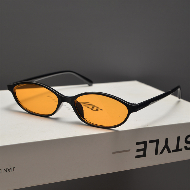 New Retro Oval Cat Eye Sunglas - Sunglasses Cat Eye 评论和价格
