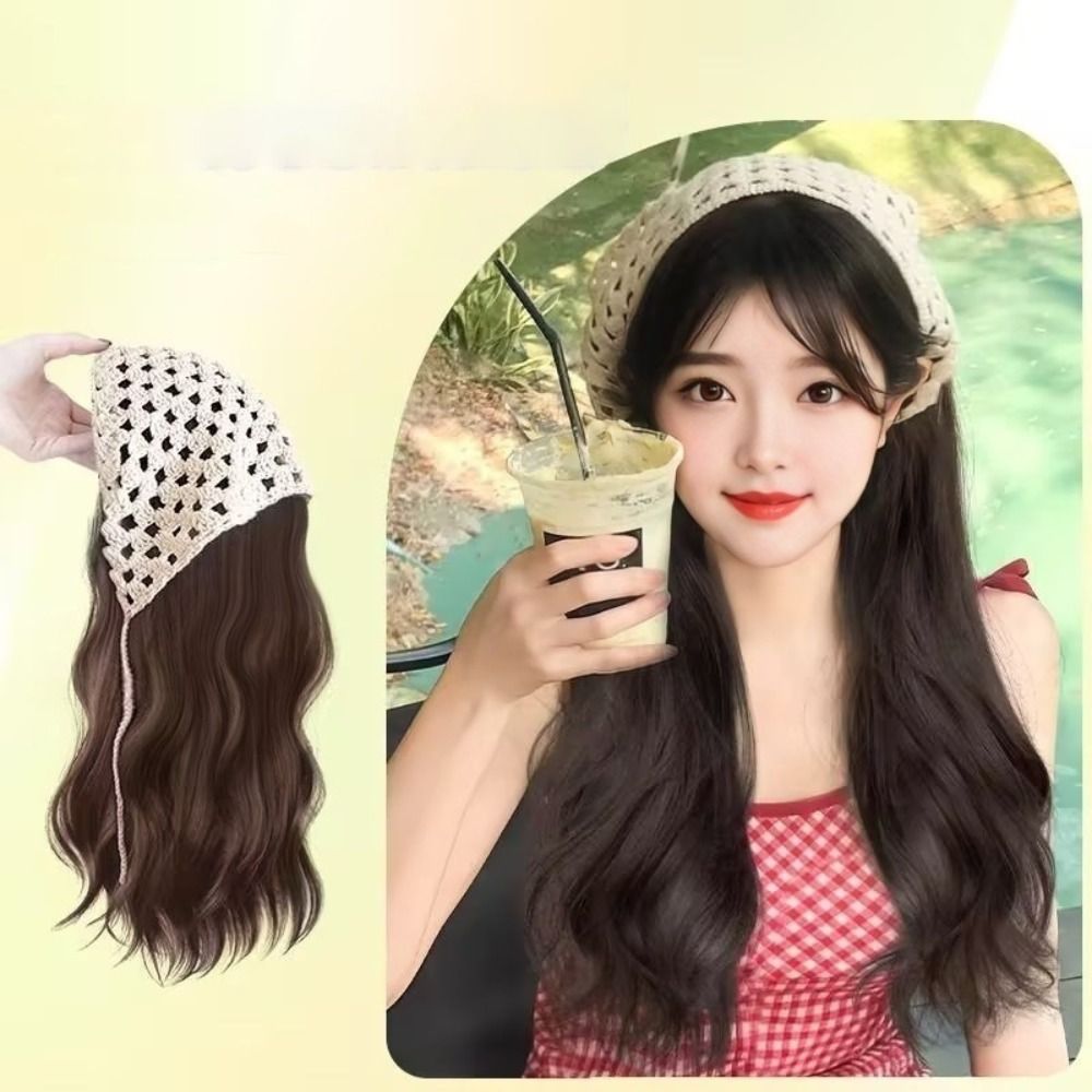 Fashion 65CM Wig Triangle Head - Headband Summer Knit 评论和价格