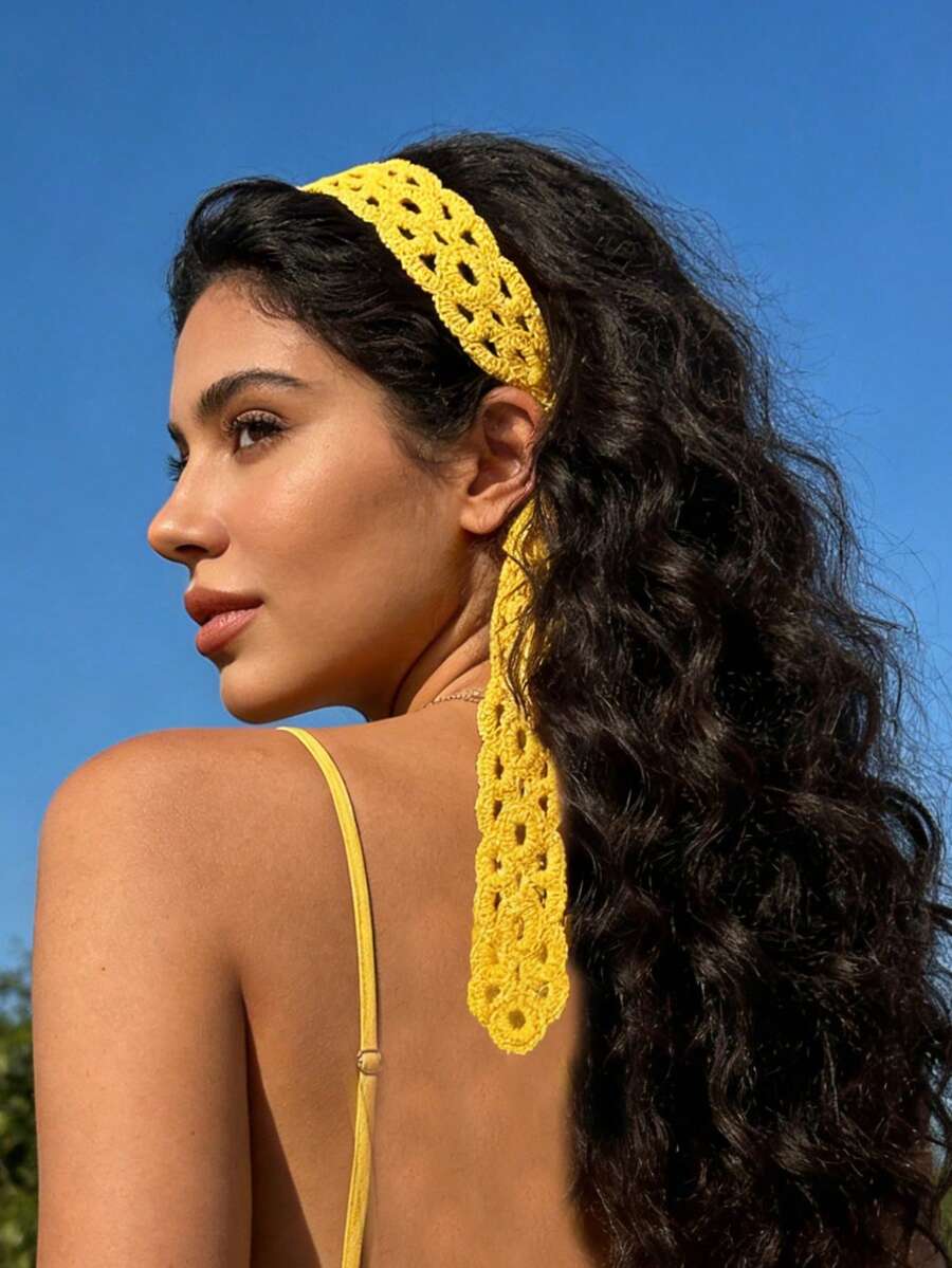 1pc Women's Headband, Solid Co - Headband Summer Knit 评论和价格