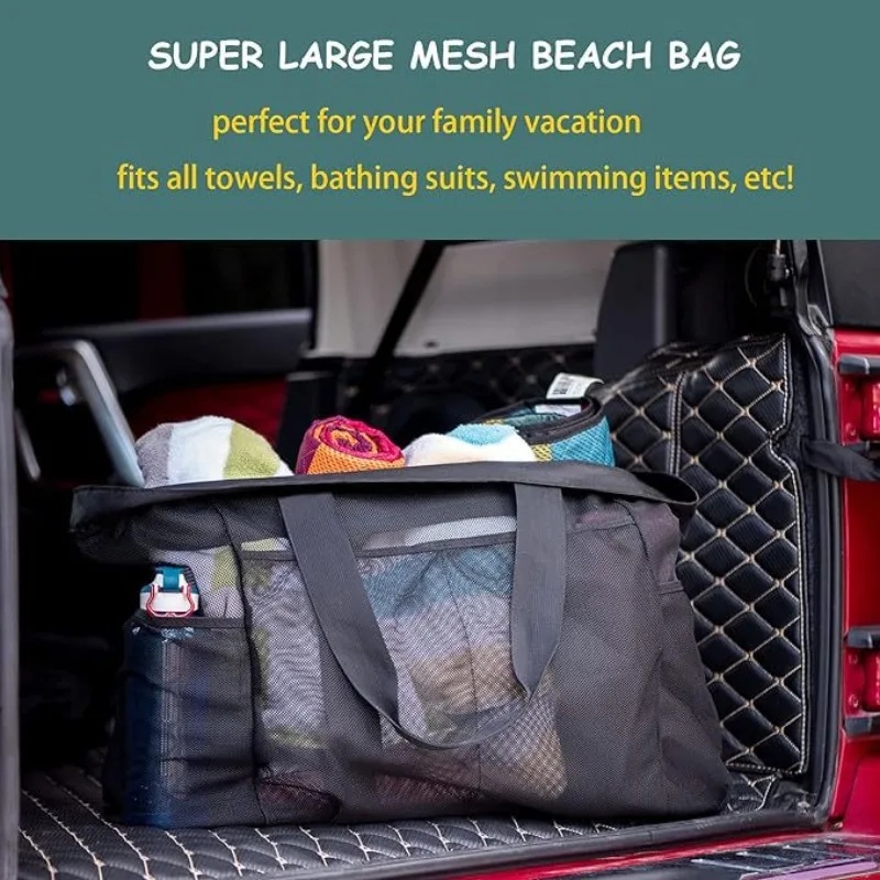 2026 New Large Capacity Mesh B - Tote Bag Beach 评论和价格
