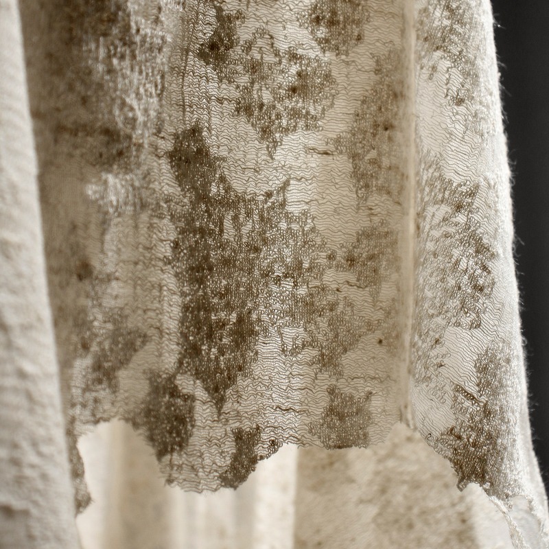 Distressed Vintage Textured Co - Linen Dress Wrap 评论和价格