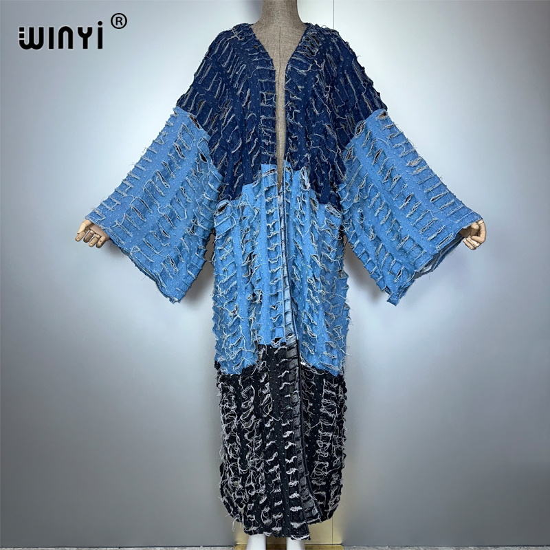 WINYI kimono Colour matching d - Cover Up Kaftan 评论和价格