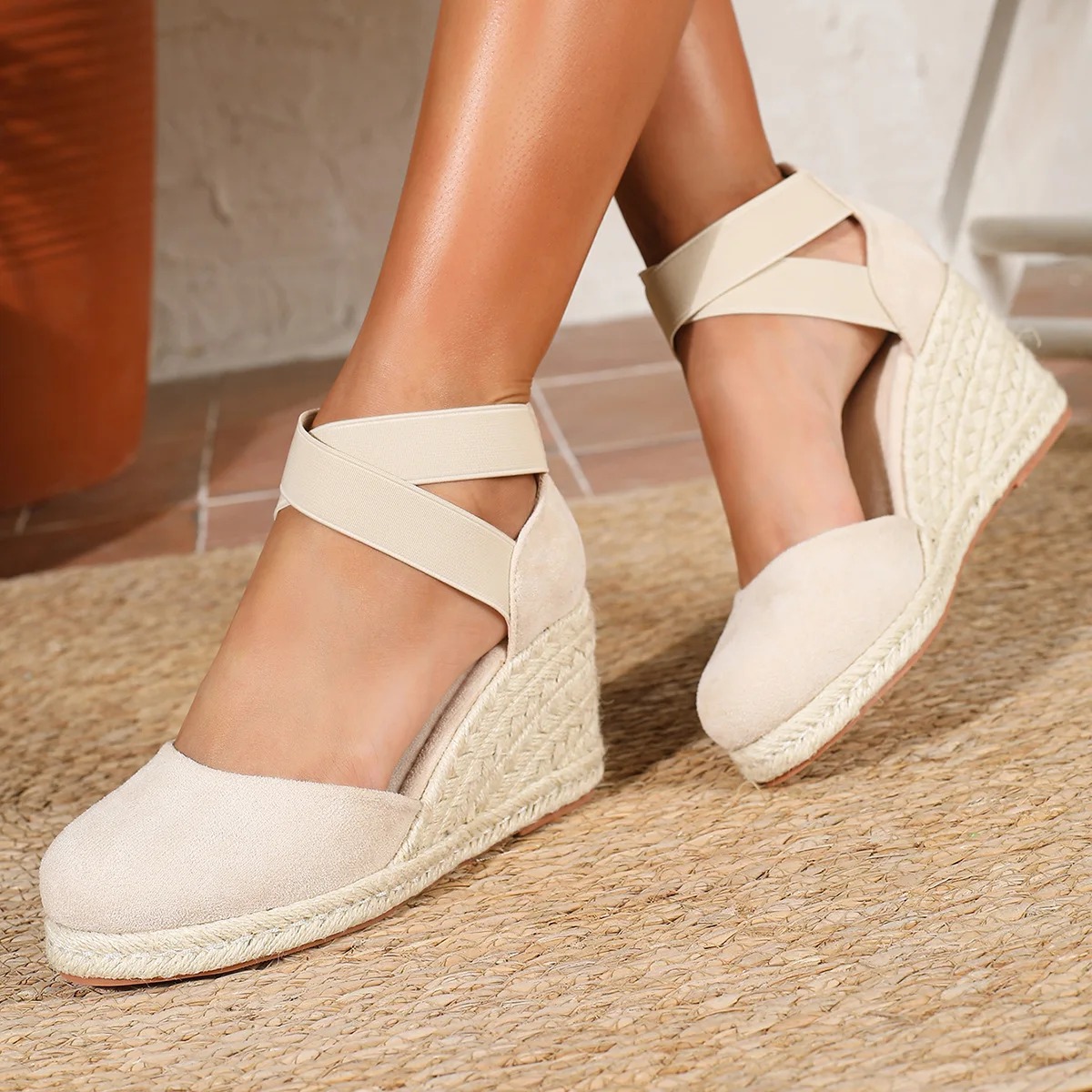 Cover Toe Women's Espadrille W - Wedge Espadrille Women 评论和价格