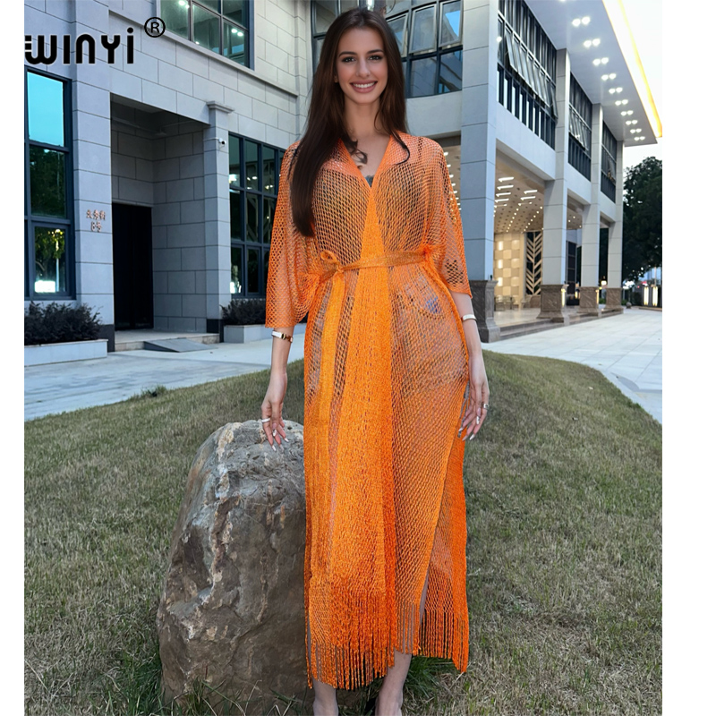 WINYI hollow beach kimono sexy - Cover Up Kaftan 评论和价格