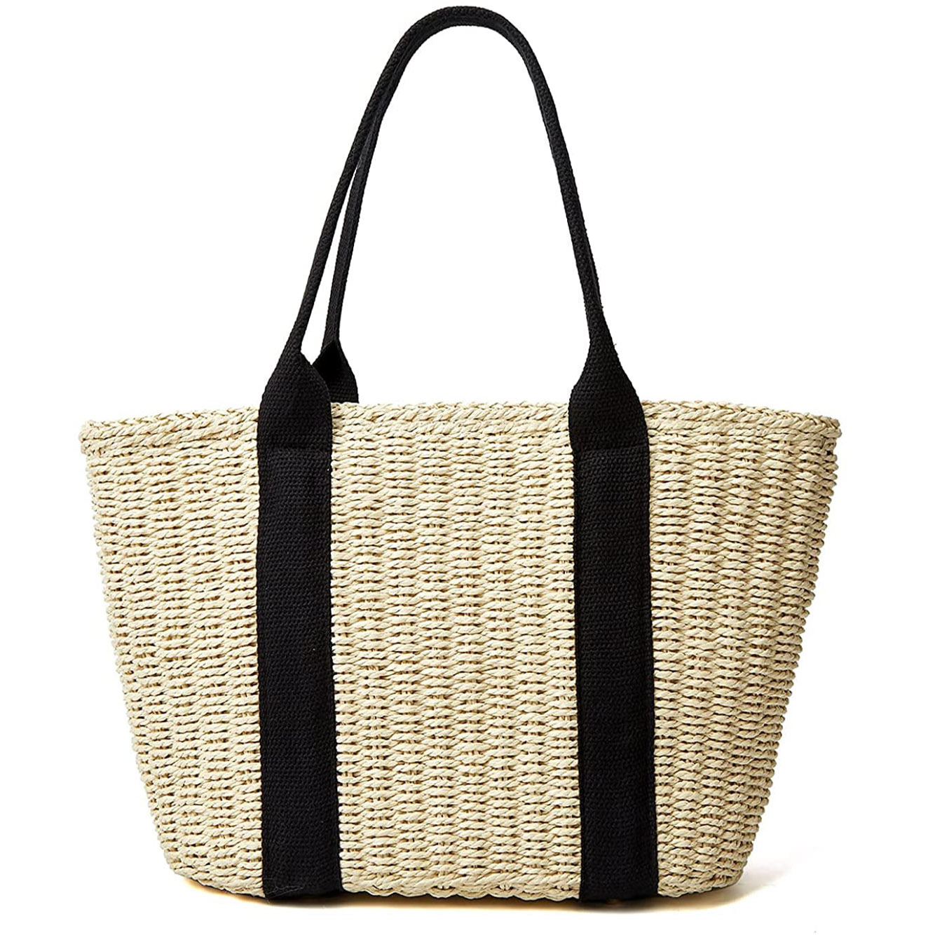 Trendy Straw Women Tote Bag Lu - Crochet Bag Raffia 评论和价格