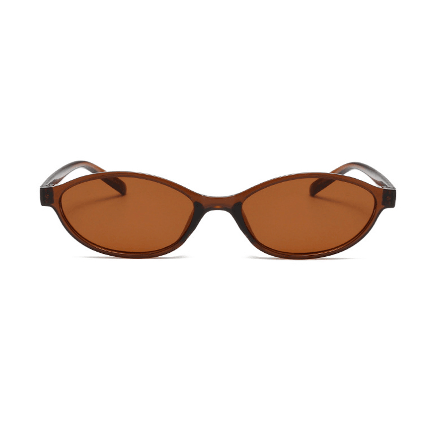 Fashion Oval Simple Literary S - Sunglasses Cat Eye 评论和价格