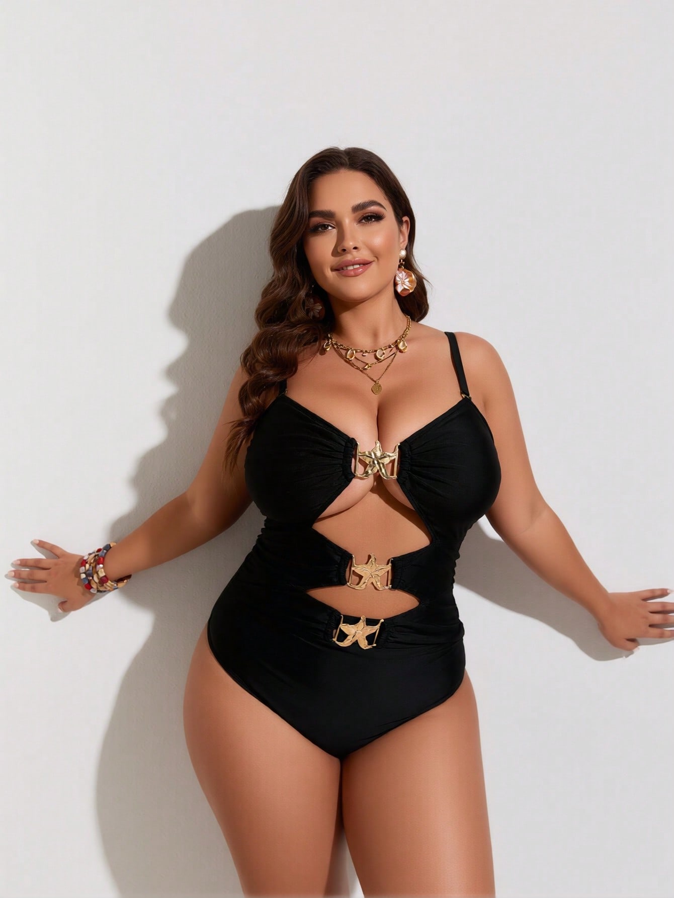 2026 New Women's Plus Size One - Swimsuit Bikini Ruched 评论和价格