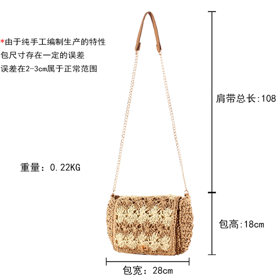 Straw Crossbody Bags for Women - Crochet Bag Raffia 评论和价格
