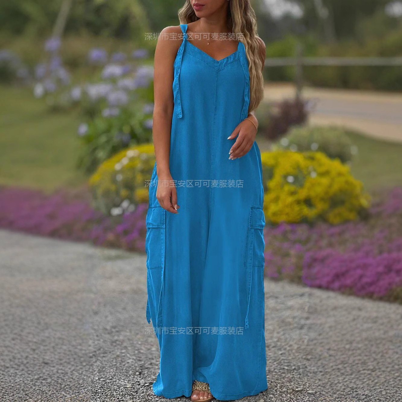 Loose Summer Jumpsuit Casual L - Jumpsuit Linen Relaxed 评论和价格