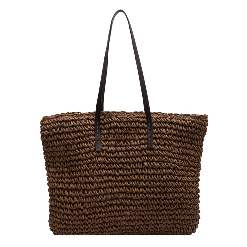 Straw Woven Tote Bags Casual L - Crochet Bag Raffia 评论和价格