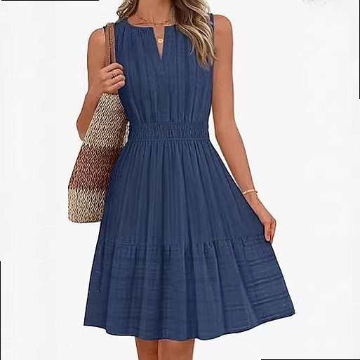 Spring Summer Women's Sleevele - Linen Dress Wrap 评论和价格