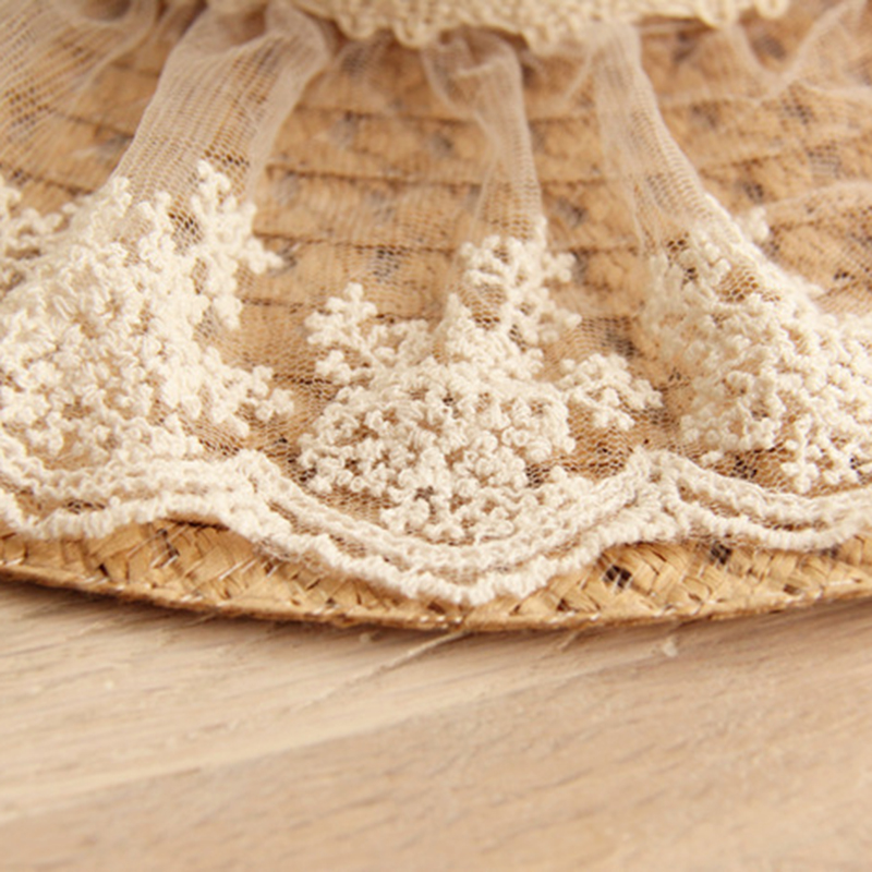 Women Lace Sun Hats For  Wide  - Hat Floppy Wide 评论和价格