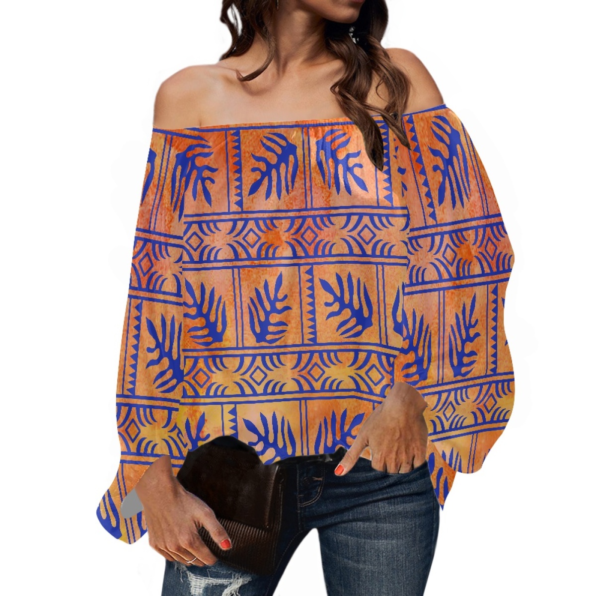 Polynesian Tribal Clothing Sam - Blouse Off Shoulder 评论和价格