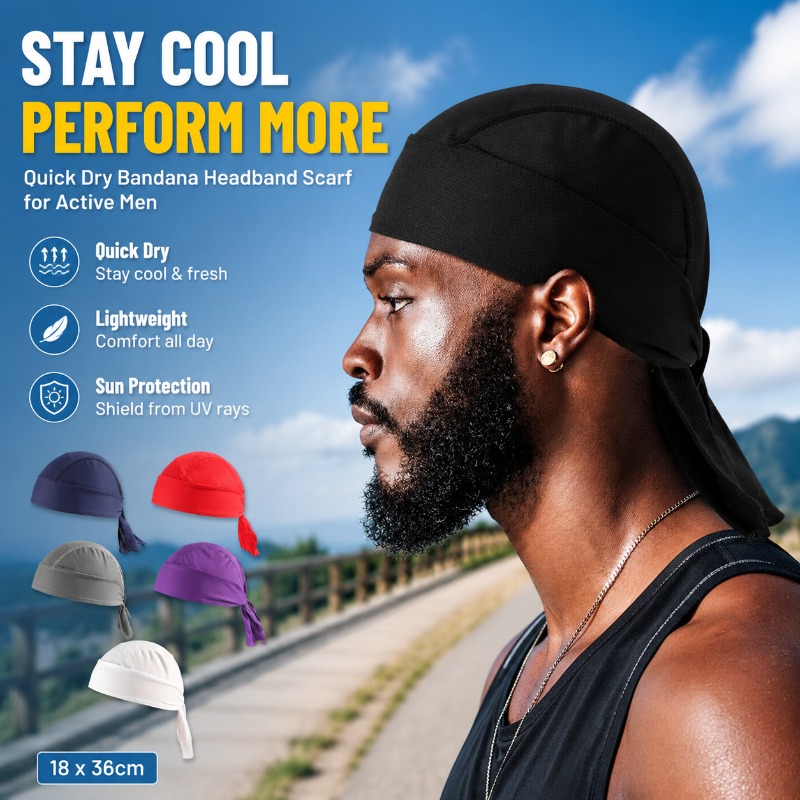 Quick Dry Polyester Bandana He - Headband Summer Knit 评论和价格