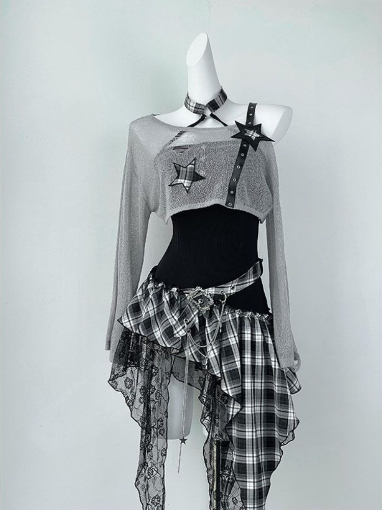 2000s Y2K Spicy Girl Design Ir - Cover Up Kaftan 评论和价格