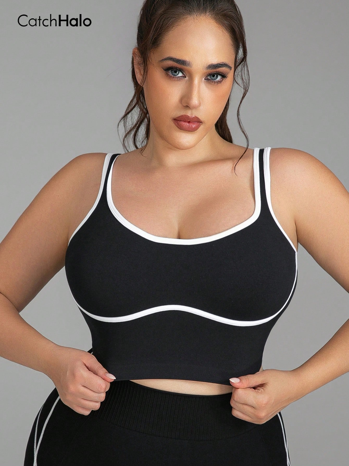 Women Plus Size Seamless Brale - Crop Top Crochet 评论和价格