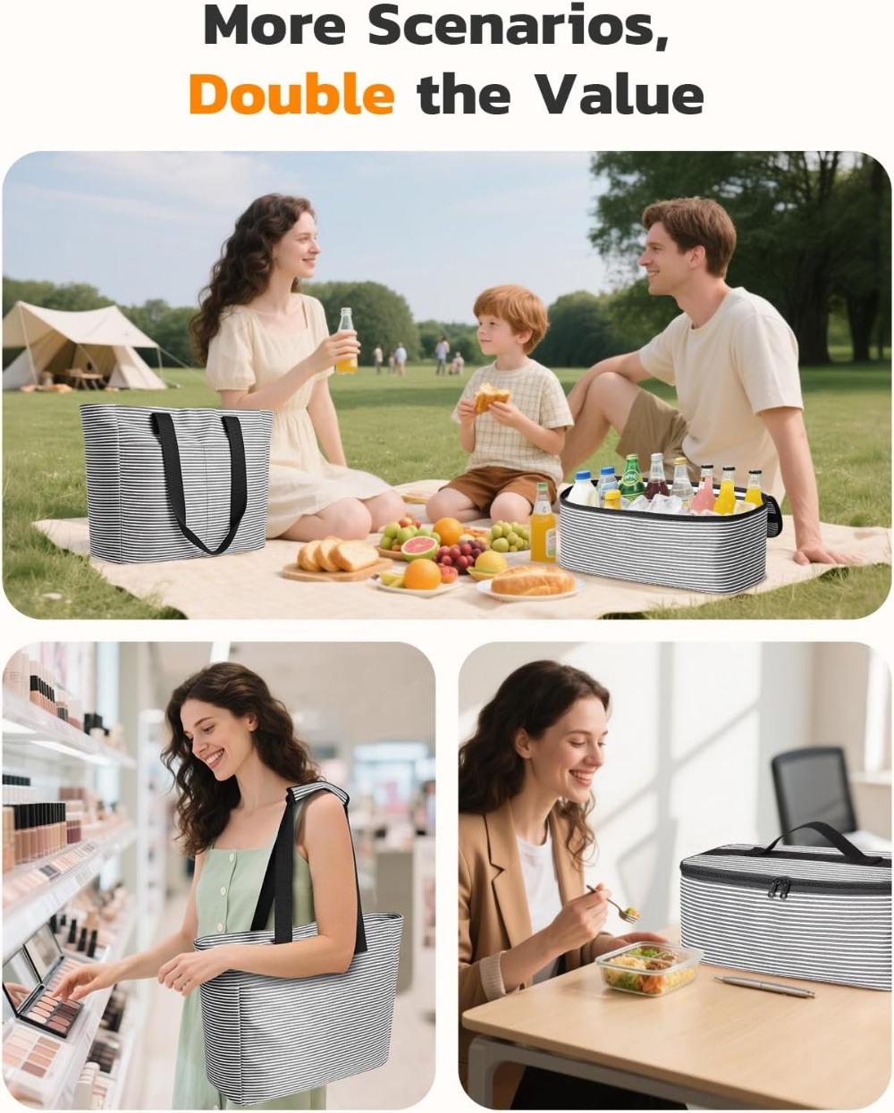 45L Waterproof Beach Bag and C - Tote Bag Beach 评论和价格