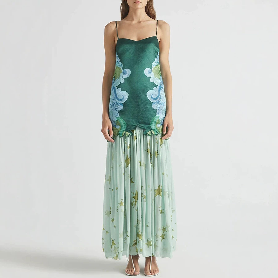Shpmishal Women's 2 Piece Skir - Midi Skirt Floral 评论和价格