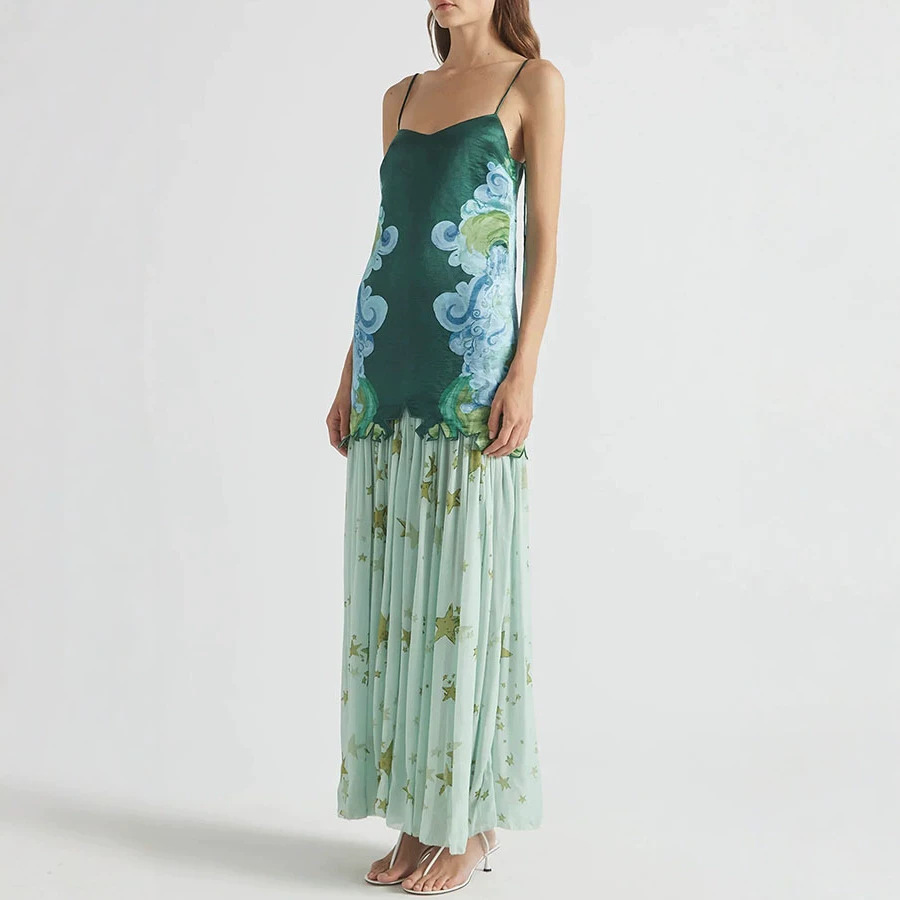 Shpmishal Women's 2 Piece Skir - Midi Skirt Floral 评论和价格