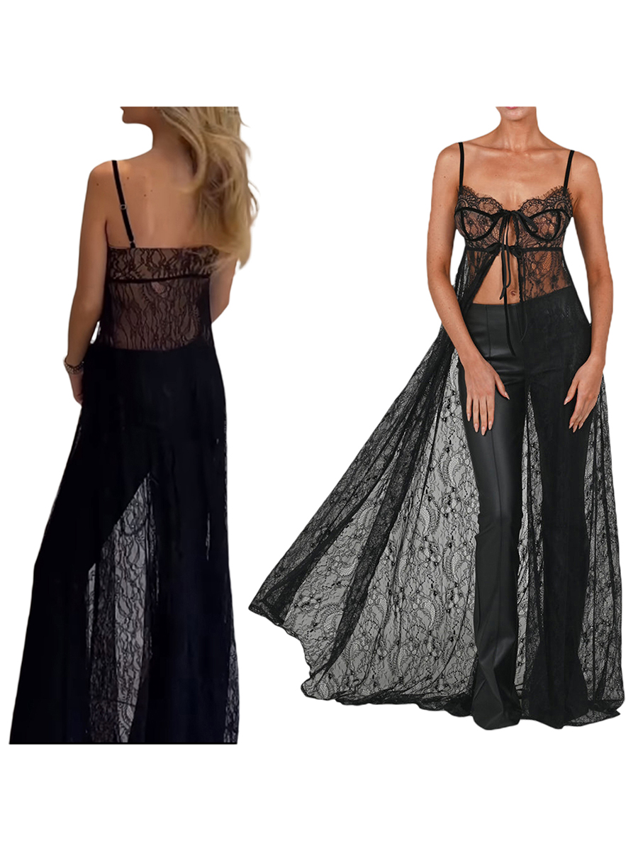 Women Lace Floral See Through  - Kimono Sheer Floral 评论和价格
