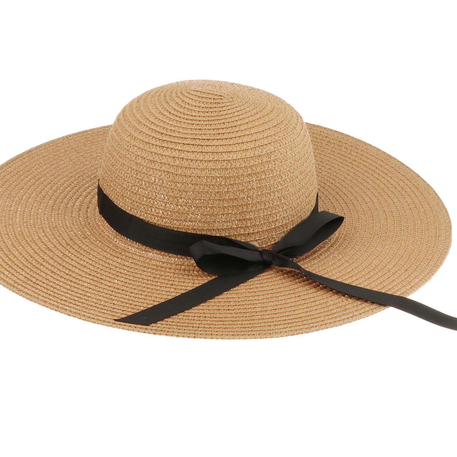Women Summer Straw Hat Visor F - Hat Floppy Wide 评论和价格