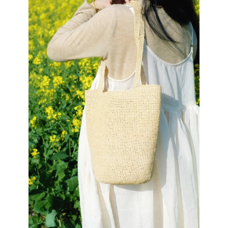 330g Raffia Yarn for Hand Knit - Crochet Bag Raffia 评论和价格