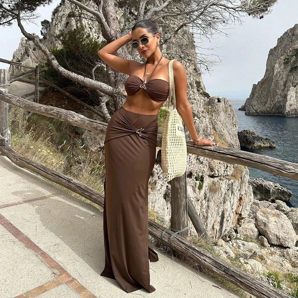 Women Sleeveless Tankini Bikin - Swimsuit Bikini Ruched 评论和价格