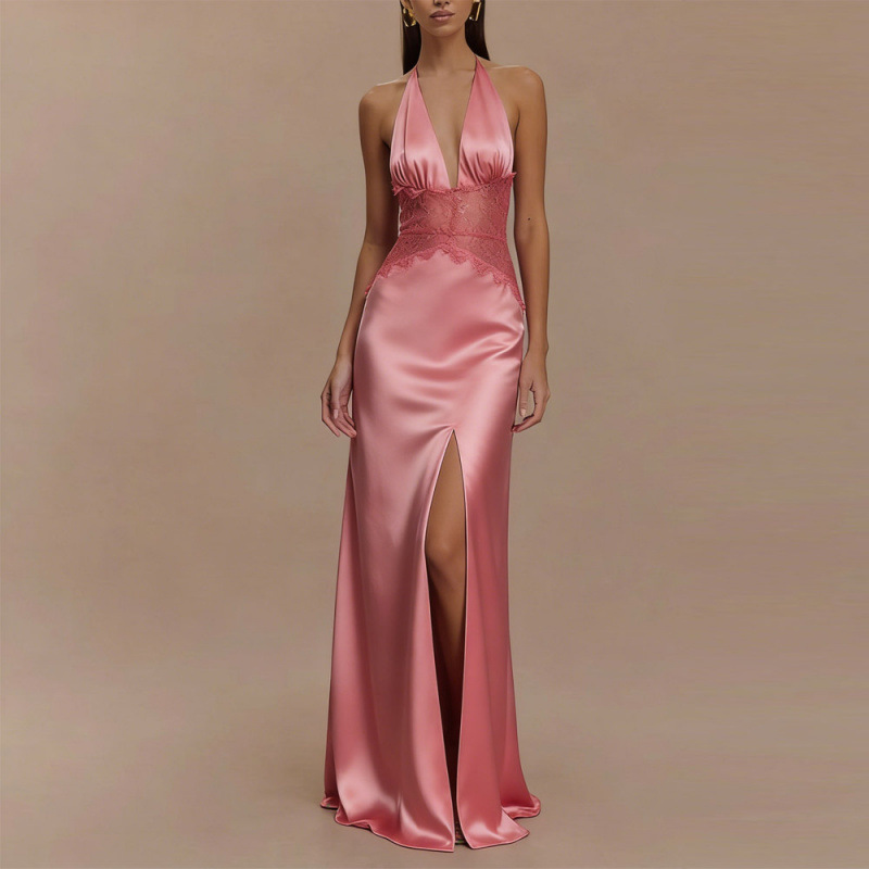 Sexy Backless Halter Maxi Dres - Maxi Dress Halter 评论和价格