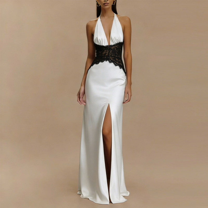 Sexy Backless Halter Maxi Dres - Maxi Dress Halter 评论和价格