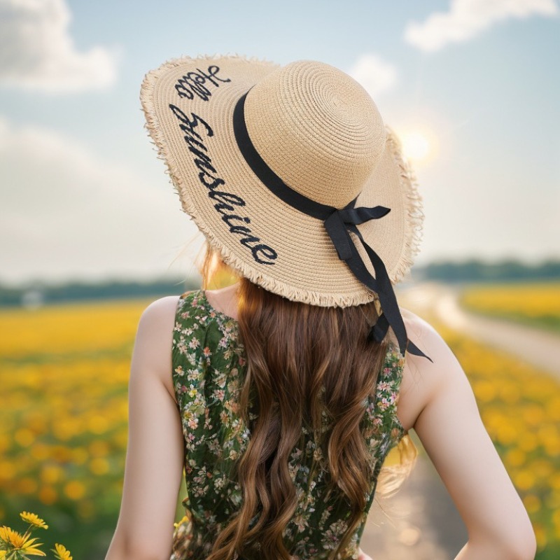 1pc Summer Floppy Beach Hats f - Hat Floppy Wide 评论和价格