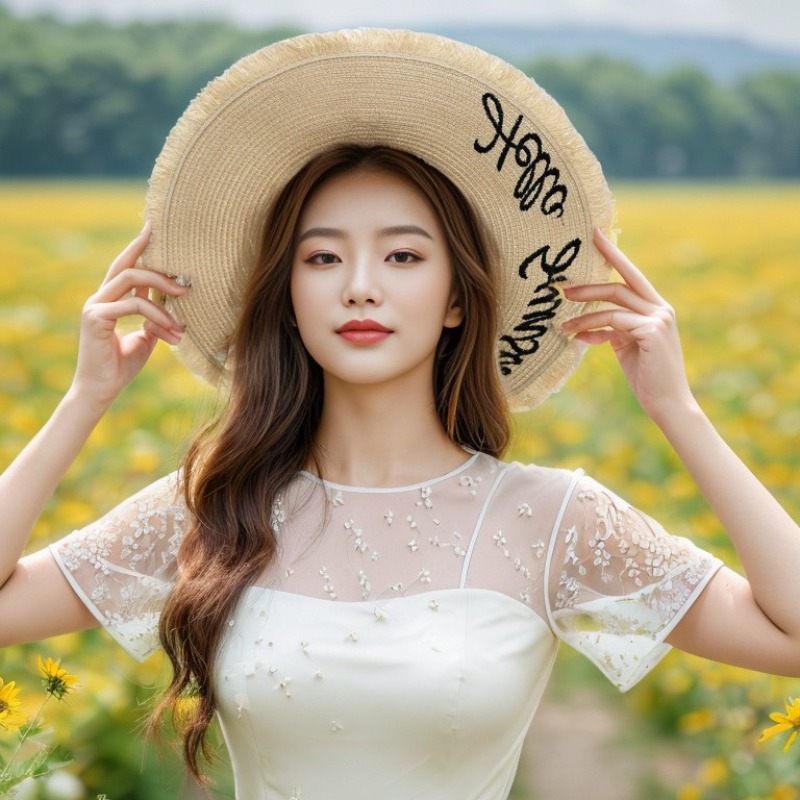 1pc Summer Floppy Beach Hats f - Hat Floppy Wide 评论和价格