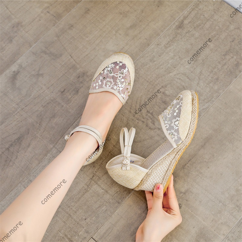 Women's Lace Mesh Espadrille W - Wedge Espadrille Women 评论和价格